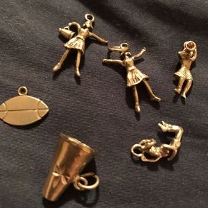 Sterling silver cheering charms